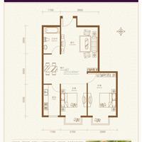 2室2厅1卫　77平米