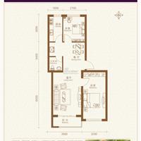 2室2厅1卫  78平米