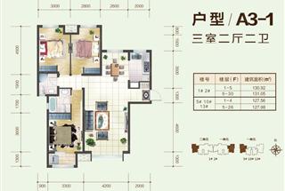 3室2厅2卫　130.92平米